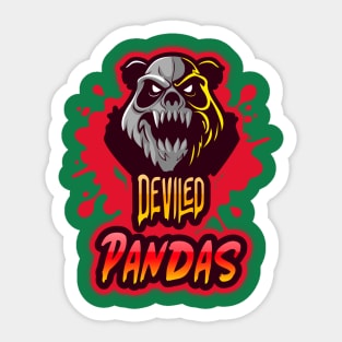 Deviled Pandas Gaming Design T-shirt Coffee Mug Apparel Notebook Sticker Gift Mobile Cover Sticker